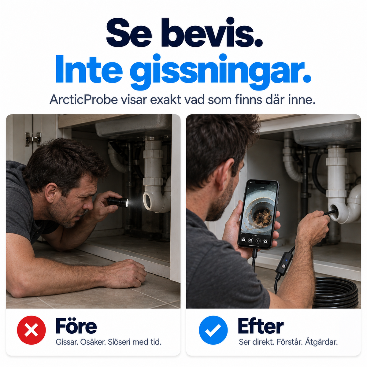 ArcticProbe™ - Se problemet själv innan du betalar för det.